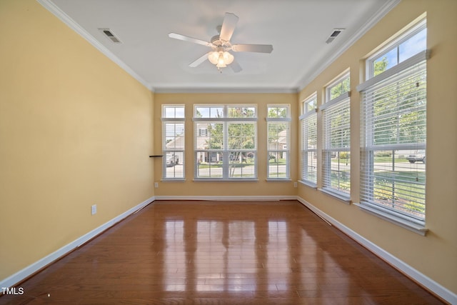 102 Mikaila Dr, Gibsonville, NC 27249 - unfurnished sunroom with ornamental molding and wood finished floors