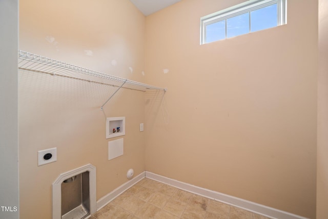 102 Mikaila Dr, Gibsonville, NC 27249 - laundry area with hookup for an electric dryer and hookup for a washing machine
