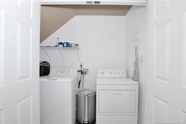 420 Gibson Dr, Raeford, NC 28376 - laundry area with washing machine and dryer