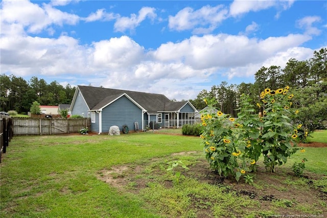 420 Gibson Dr, Raeford, NC 28376 - view of fenced backyard