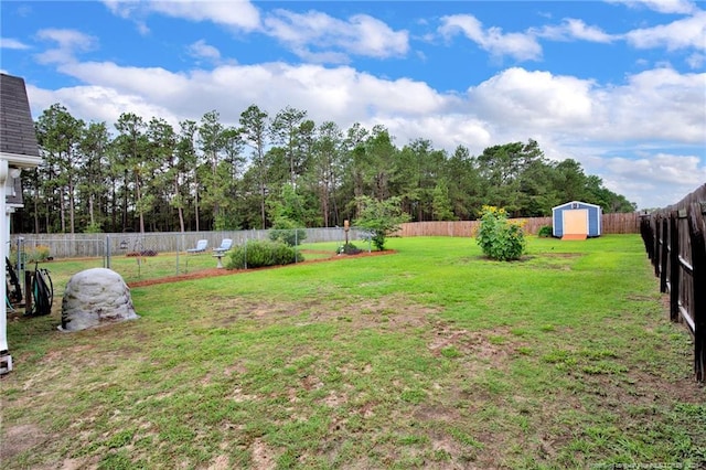 420 Gibson Dr, Raeford, NC 28376 - fenced backyard featuring a shed