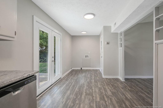2304 Electra Rd, Fayetteville, NC 28304 - doorway featuring wood finished floors and a textured ceiling