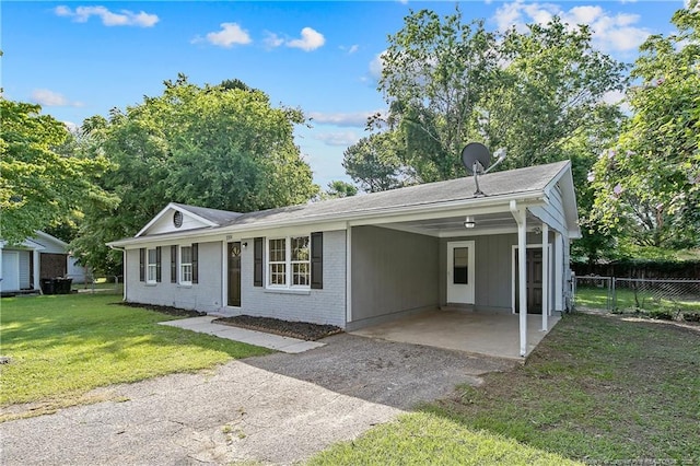 2304 Electra Rd, Fayetteville, NC 28304 - ranch-style home featuring driveway, a carport, and brick siding