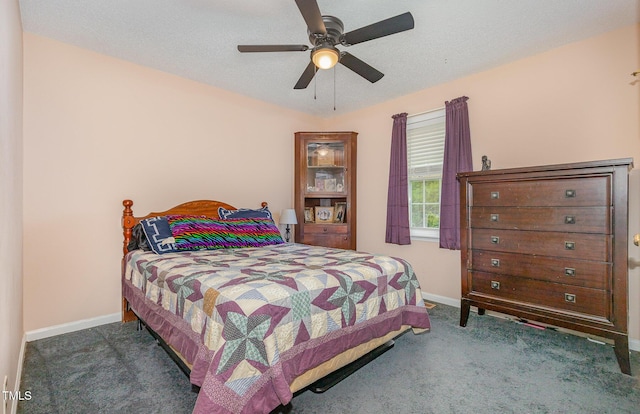 6408 Glen Brack Ct, Raleigh, NC 27603 - carpeted bedroom featuring baseboards and ceiling fan