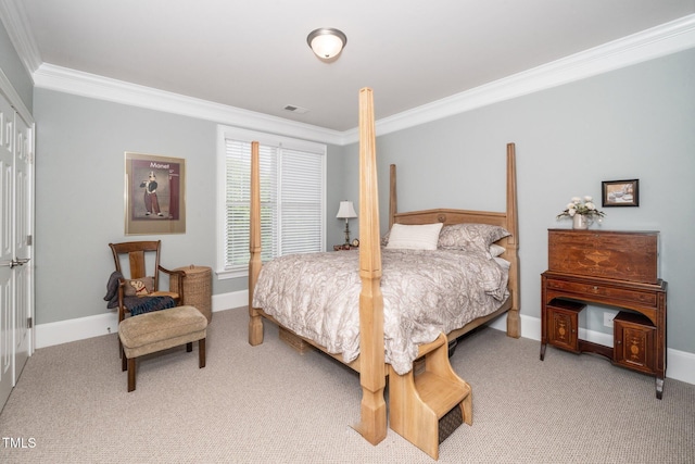 734 Portstewart Dr, Cary, NC 27519 - bedroom featuring ornamental molding and carpet