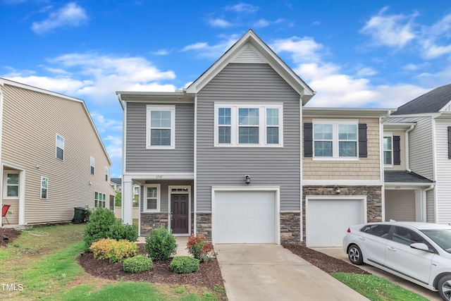 6549 Tremolo Trl, Raleigh, NC 27616 - multi unit property with driveway, a garage, and stone siding