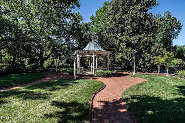 815 Marlowe Rd Unit 10, Raleigh, NC 27609 - view of green lawn featuring a gazebo