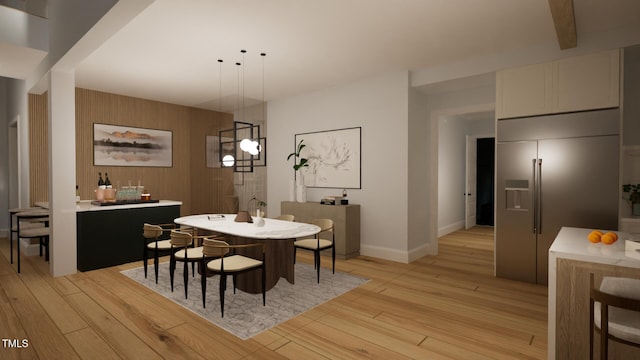 2344 Ballywater Lea Way, Wake Forest, NC 27587 - dining space featuring light wood-style floors