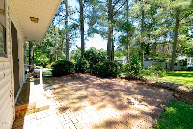 452 N Main St, Wendell, NC 27591 - view of patio / terrace with view of scattered trees