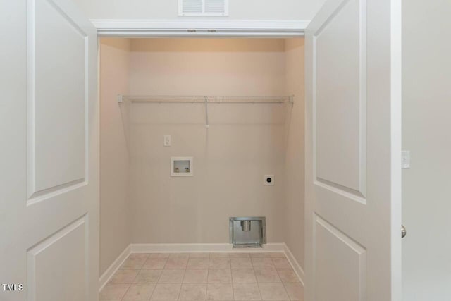 510 Branch St, Rocky Mount, NC 27801 - washroom with hookup for an electric dryer, washer hookup, and light tile patterned floors