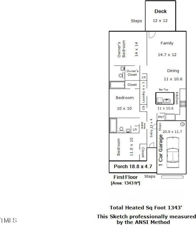 510 Branch St, Rocky Mount, NC 27801 - view of floor plan / room layout