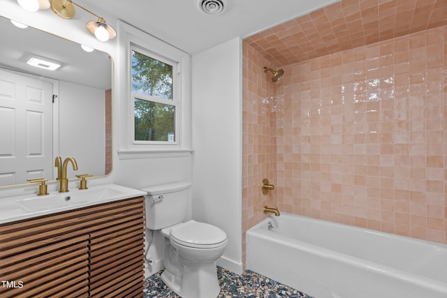 4812 Latimer Rd, Raleigh, NC 27609 - bathroom featuring vanity,  shower combination, and tile patterned flooring