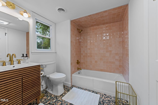 4812 Latimer Rd, Raleigh, NC 27609 - full bath featuring vanity, shower / washtub combination, and tile patterned flooring