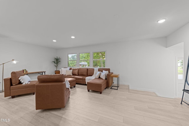 4812 Latimer Rd, Raleigh, NC 27609 - living room with recessed lighting and light wood-style flooring