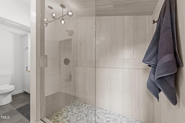 4812 Latimer Rd, Raleigh, NC 27609 - full bathroom with a shower stall and tile patterned flooring