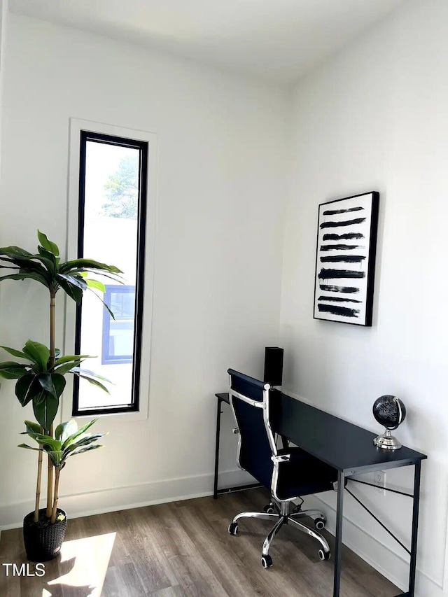 1106 Nova St, Durham, NC 27713 - office space with wood finished floors and baseboards