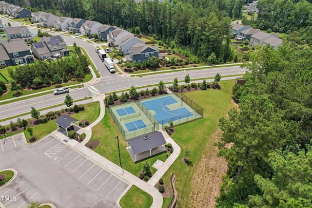 3194 Retama Run, New Hill, NC 27562 - aerial perspective of suburban area