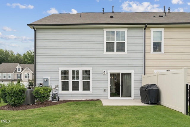 3194 Retama Run, New Hill, NC 27562 - rear view of house with a patio