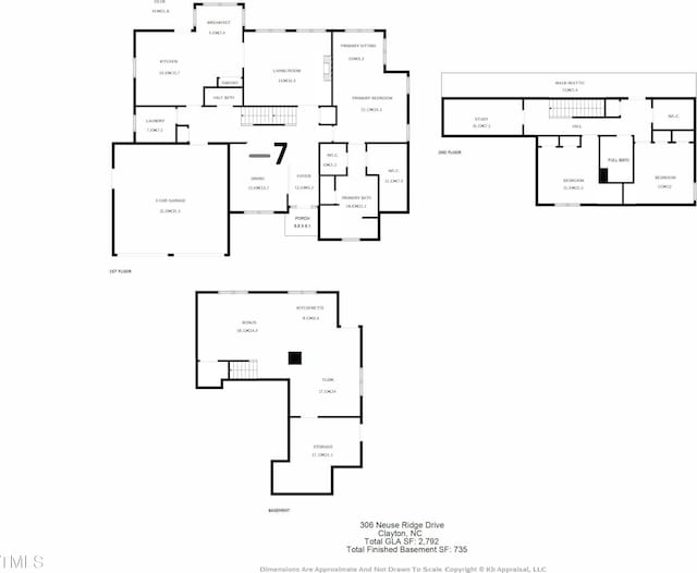 306 Neuse Ridge Dr, Clayton, NC 27527 - view of home floor plan