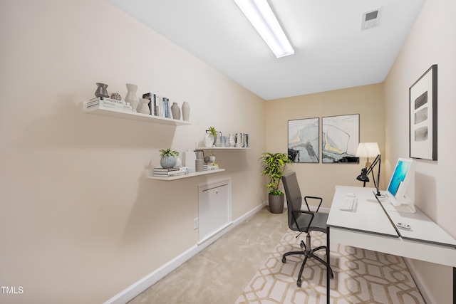 306 Neuse Ridge Dr, Clayton, NC 27527 - office area with baseboards and carpet flooring