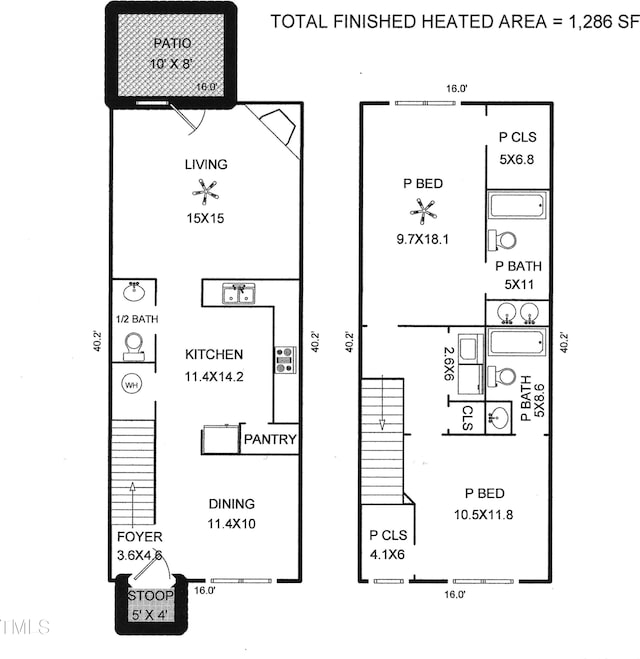 1642 Holly Grove Way, Durham, NC 27713 - view of property floor plan