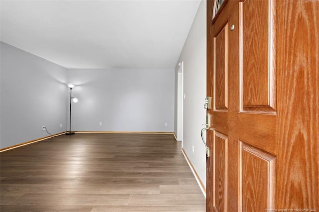 325 Hamilton St, Fayetteville, NC 28301 - empty room featuring wood finished floors and baseboards