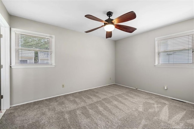 325 Hamilton St, Fayetteville, NC 28301 - carpeted spare room featuring a ceiling fan and baseboards