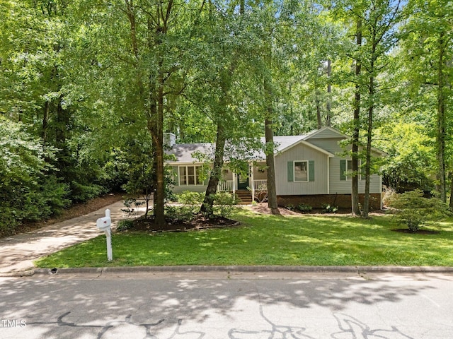 3007 Appling Way, Durham, NC 27703 - view of front facade with a front yard