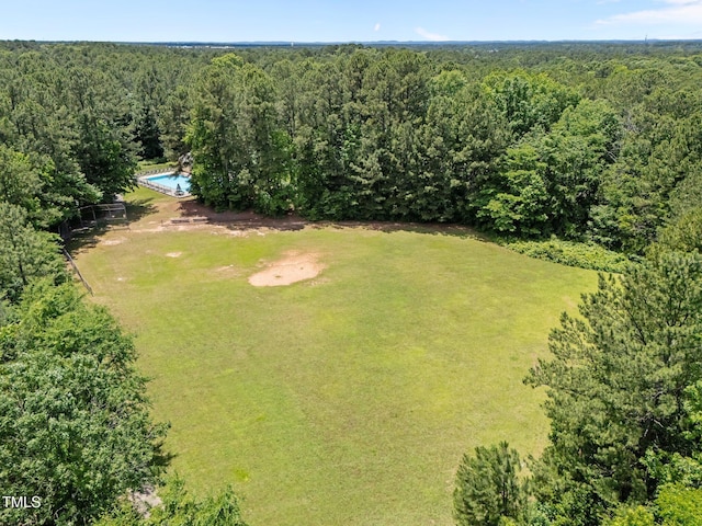 3007 Appling Way, Durham, NC 27703 - bird's eye view of a forest and a pool