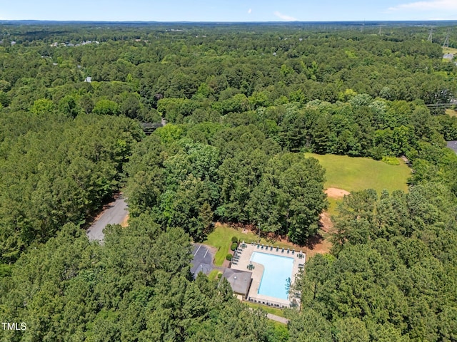 3007 Appling Way, Durham, NC 27703 - view of property location featuring a heavily wooded area and a pool area