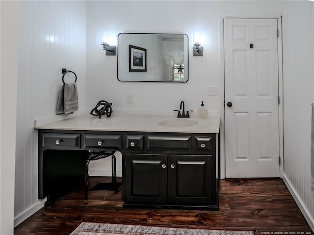 1554 Locklear Rd, Pembroke, NC 28372 - bathroom with wood finished floors and vanity