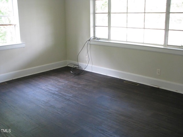 3514 S Alston Ave, Durham, NC 27713 - spare room featuring dark wood finished floors and baseboards