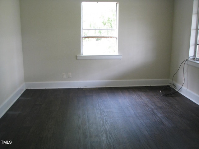 3514 S Alston Ave, Durham, NC 27713 - empty room featuring dark wood finished floors and baseboards