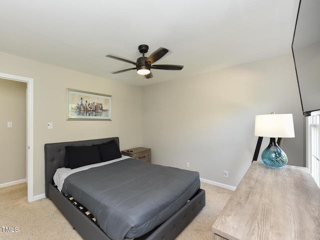 1005 Fairfax Woods Dr, Apex, NC 27502 - carpeted bedroom featuring baseboards and a ceiling fan
