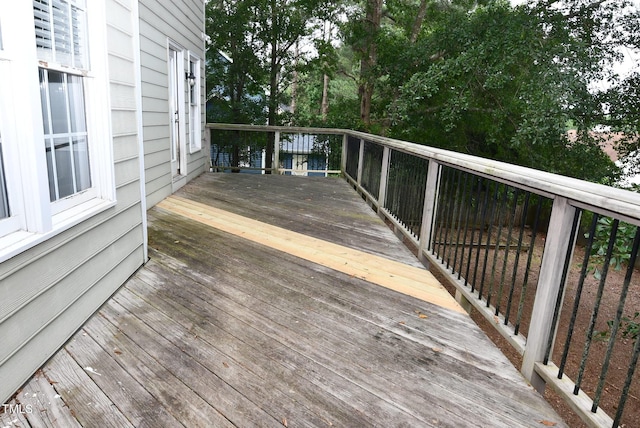 3209 Leebrook Rd, Raleigh, NC 27616 - view of wooden terrace
