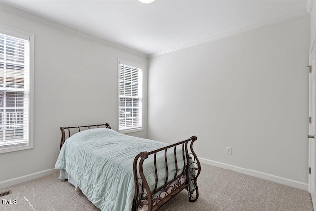 3921 Robins Nest Ln, Wake Forest, NC 27587 - bedroom with multiple windows, carpet flooring, and ornamental molding