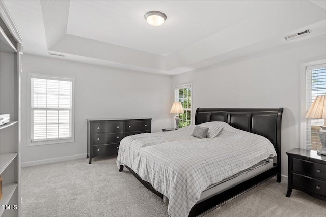 3921 Robins Nest Ln, Wake Forest, NC 27587 - carpeted bedroom with a raised ceiling and multiple windows