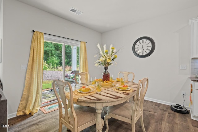 2730 Spring Valley Dr, Creedmoor, NC 27522 - dining area featuring wood finished floors and baseboards