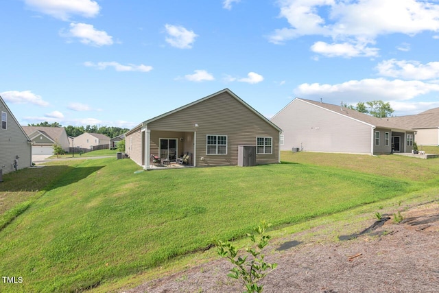 2730 Spring Valley Dr, Creedmoor, NC 27522 - back of property featuring a yard and a patio