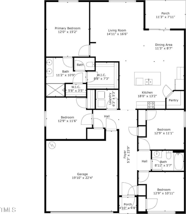 2730 Spring Valley Dr, Creedmoor, NC 27522 - view of property floor plan