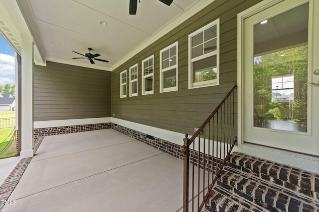 543 Allessandra Dr, Clayton, NC 27527 - view of patio / terrace featuring a ceiling fan