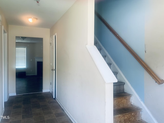 5908 Abbington Way, Raleigh, NC 27610 - stairway with baseboards
