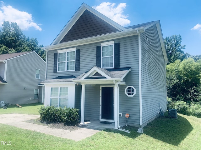 5908 Abbington Way, Raleigh, NC 27610 - view of front facade with a front yard