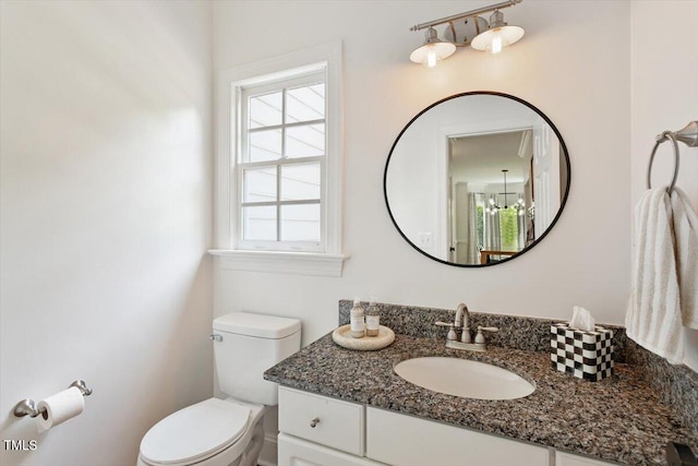 5833 Dahlberg Dr, Raleigh, NC 27603 - half bath featuring toilet and vanity