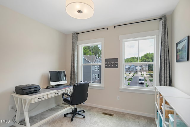 2055 Eva Pearl Dr, Apex, NC 27502 - carpeted home office with baseboards