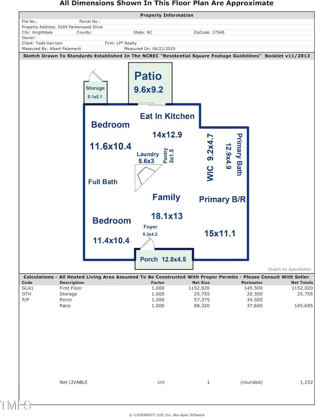 5104 Parkerwood Dr, Knightdale, NC 27545 - view of room layout