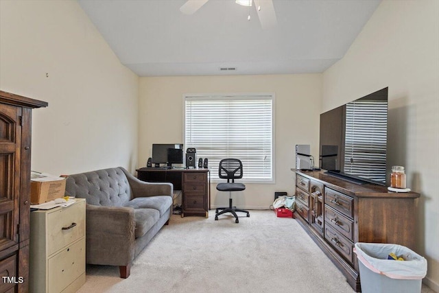 5104 Parkerwood Dr, Knightdale, NC 27545 - office space with light carpet and ceiling fan