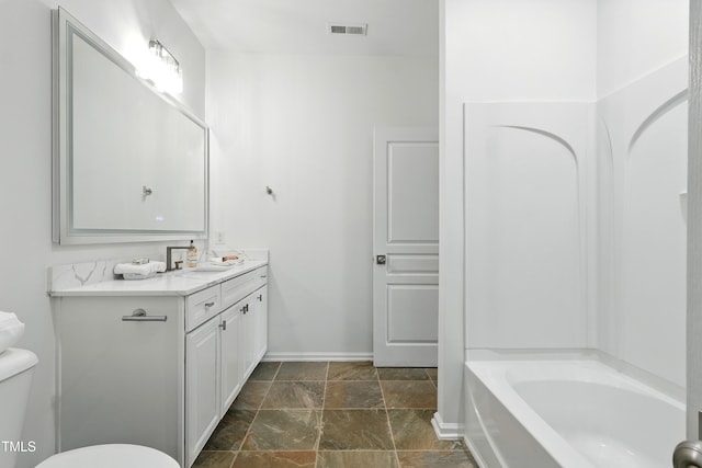 9201 Wooden Rd, Raleigh, NC 27617 - bathroom with vanity and stone tile flooring