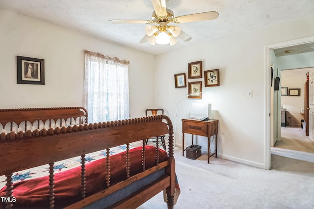 815 La Quinta Ln, Hope Mills, NC 28348 - carpeted bedroom featuring baseboards and a ceiling fan