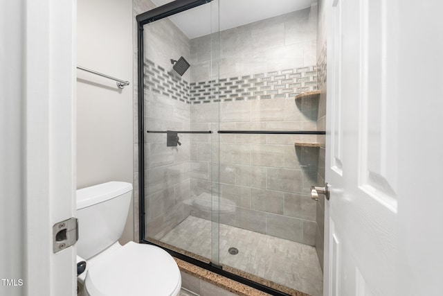 3811 Cottonwood Dr, Durham, NC 27705 - full bath with toilet and a stall shower